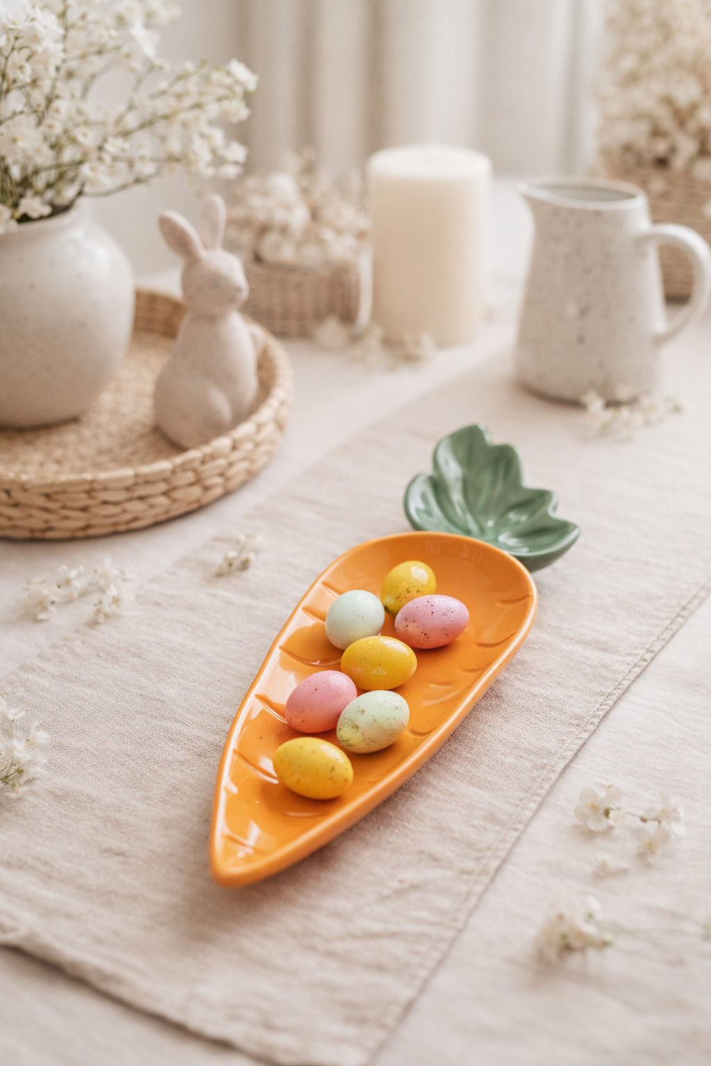 PLATO PARA SERVIR EN FORMA DE ZANAHORIA