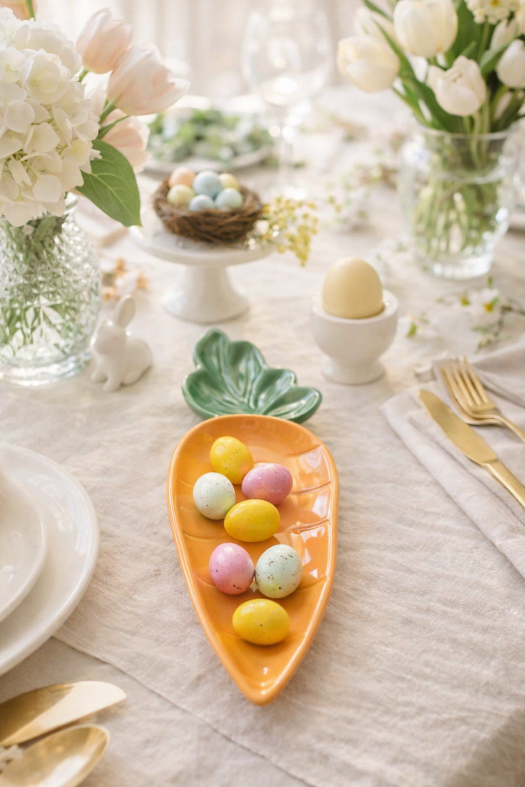 PLATO PARA SERVIR EN FORMA DE ZANAHORIA