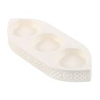 Portavelas Geométrico Triple Cerámica - Candelabro Moderno 3 Velas Tea Light