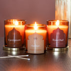 Vela Aromática Ámbar Noches Árabes - Vela Vidrio 52h Lujo Oriental