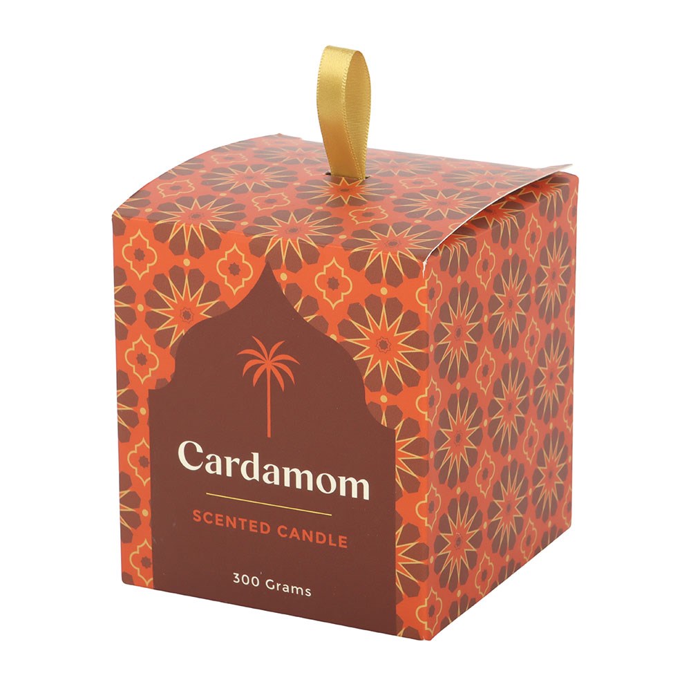 Vela Aromática Cardamomo Noches Árabes - Vela Vidrio 52h Especias Orientales
