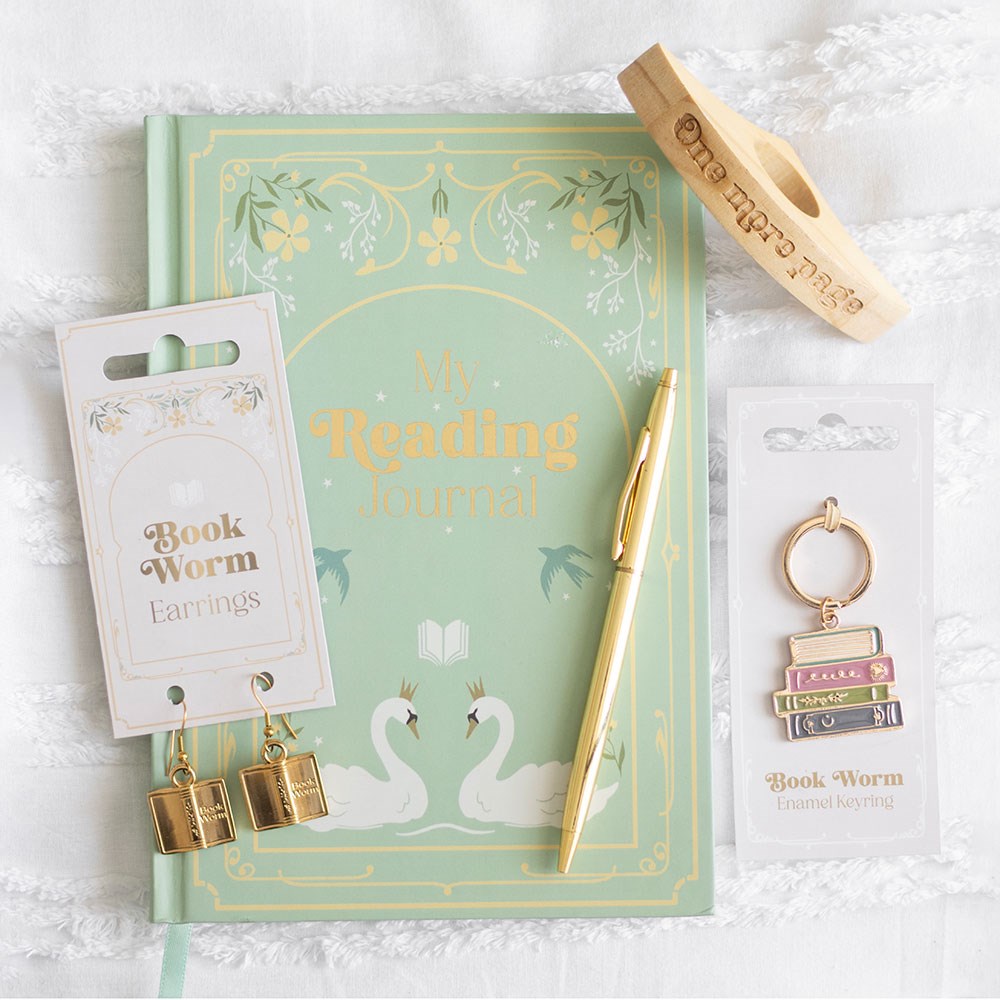 Pendientes Colgantes Gusano de Libro - Joyería Literaria