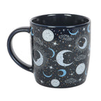 Taza Luna Azul 500ml - Taza Grande Fases Lunares Cerámica