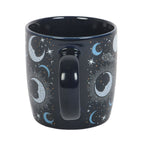 Taza Luna Azul 500ml - Taza Grande Fases Lunares Cerámica