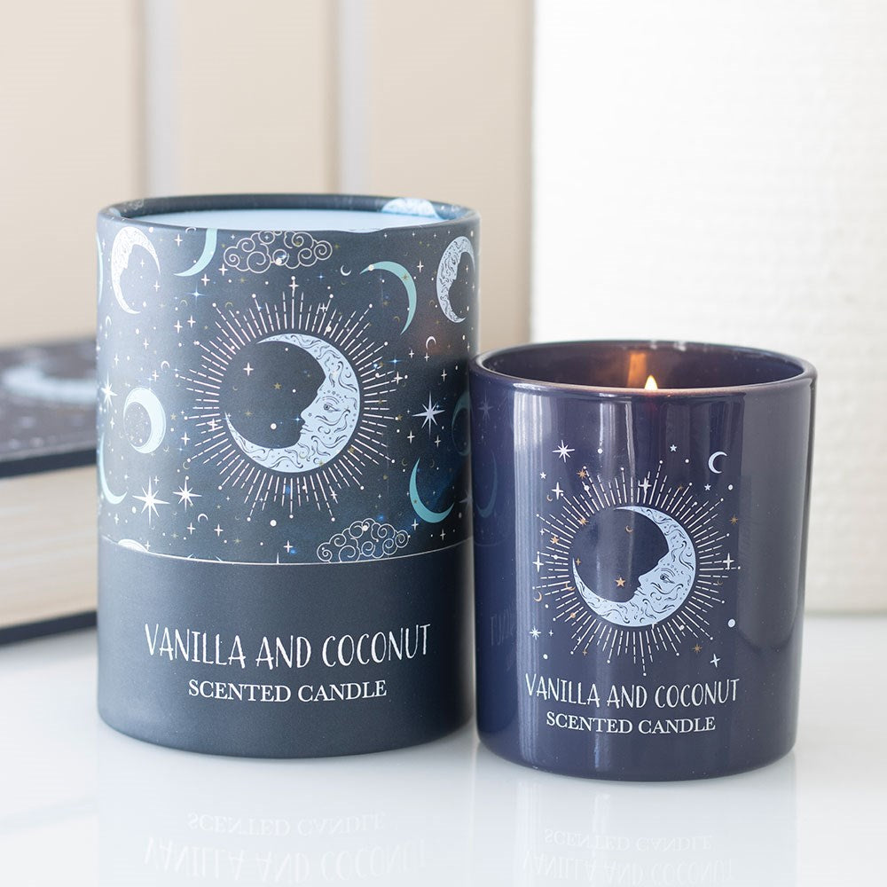 Vela Aromática Blue Moon Vainilla y Coco - Vela Celestial 35h