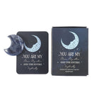 Cristal Sodalita Pulida Luna con Caja - Piedra Intuición Rituales Lunares