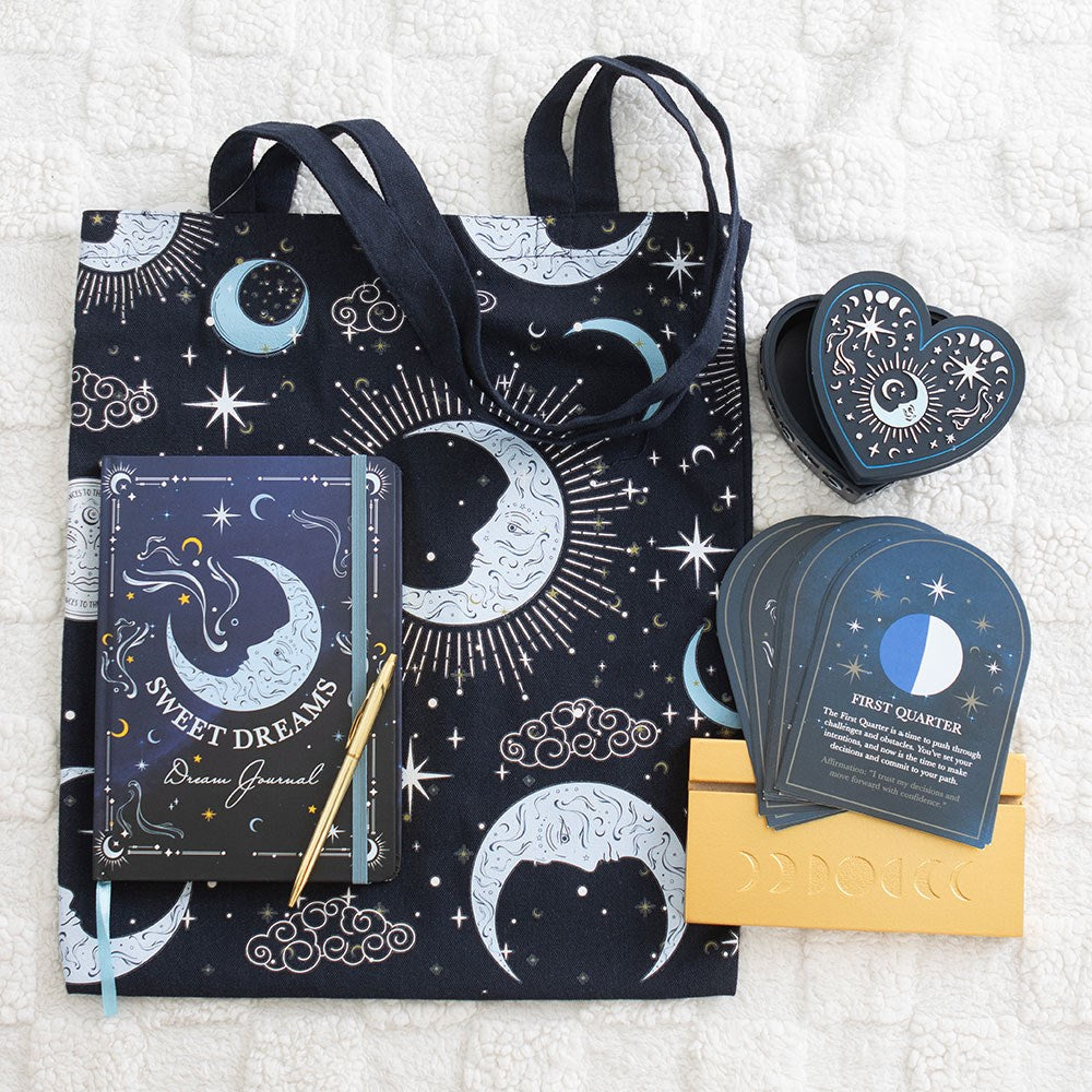 Bolsa Tote Blue Moon Luna Azul - Bolsa Reutilizable Celestial Espiritual