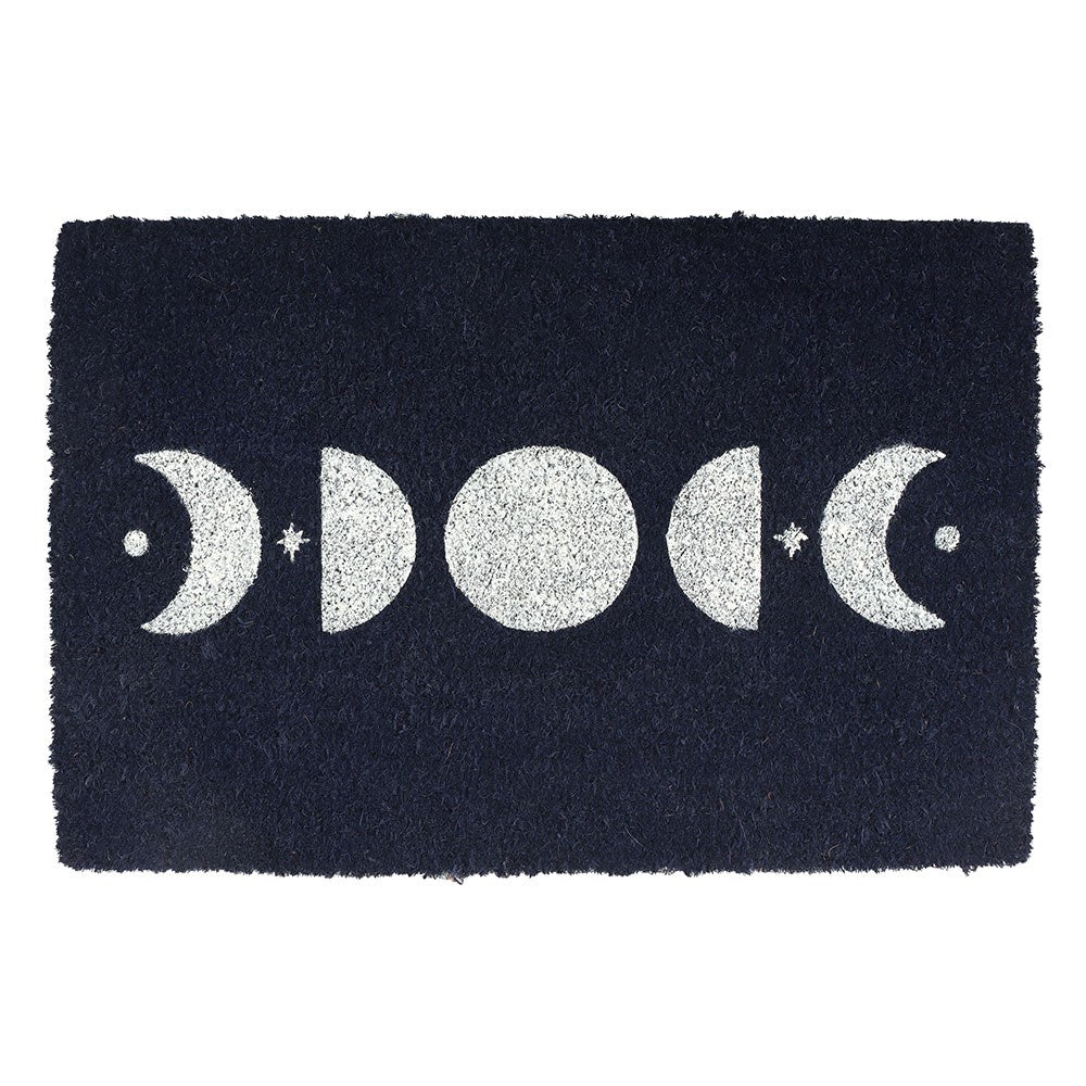 Felpudo Fases Lunares Blue Moon - Alfombra Entrada Celestial Azul