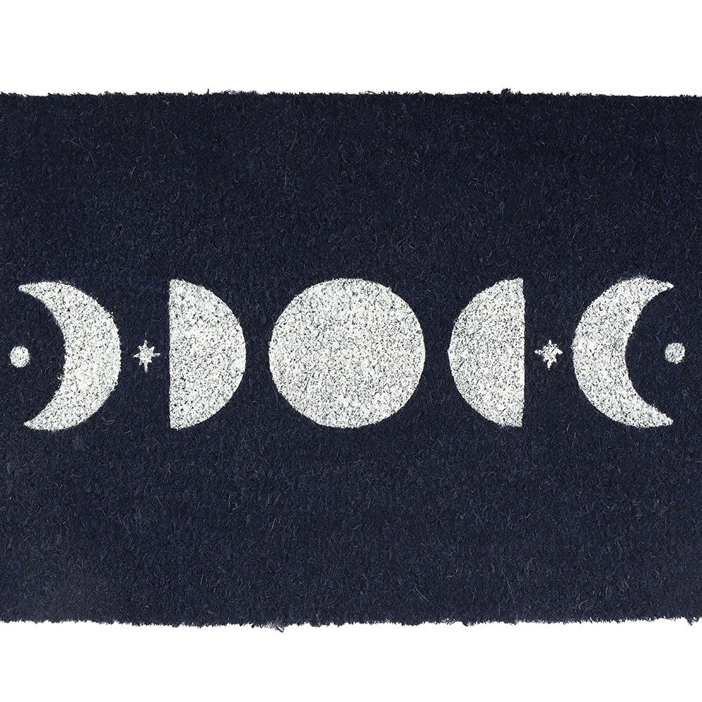 Felpudo Fases Lunares Blue Moon - Alfombra Entrada Celestial Azul