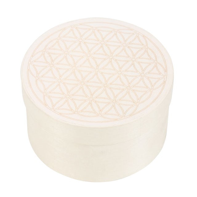 Set de 7 Cristales de Chakras con Caja Flor de la Vida - Kit Completo de Sanación Energética