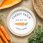 3D ROUND CARROT PATCH WALL PLAQUE
