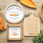 3D ROUND CARROT PATCH WALL PLAQUE