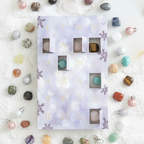 Calendario de Adviento con 24 Cristales Naturales - Piedras Preciosas para Sanación y Bienestar