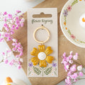 YELLOW DAISY KEYCHAIN