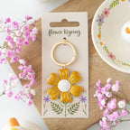 YELLOW DAISY KEYCHAIN