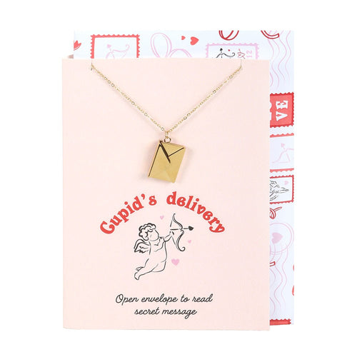 Collar Medallón "Carta de Amor" - Mensaje Secreto Tarjeta San Valentín