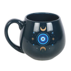 Taza "Ojo que Todo lo Ve" Azul Oscuro - Lunas y Estrellas Microondas Lavavajillas