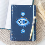 Cuaderno A5 "Ojo que Todo lo Ve" 200 Páginas + Bolígrafo Cristal Dorado