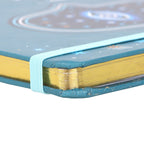 Cuaderno A5 "Mano de Hamsa" Turquesa 200 Páginas + Bolígrafo Cristal Dorado