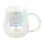 Taza Vidrio Doble Pared "Confío en mi Intuición" 250ml + Infusor Cristal Aura