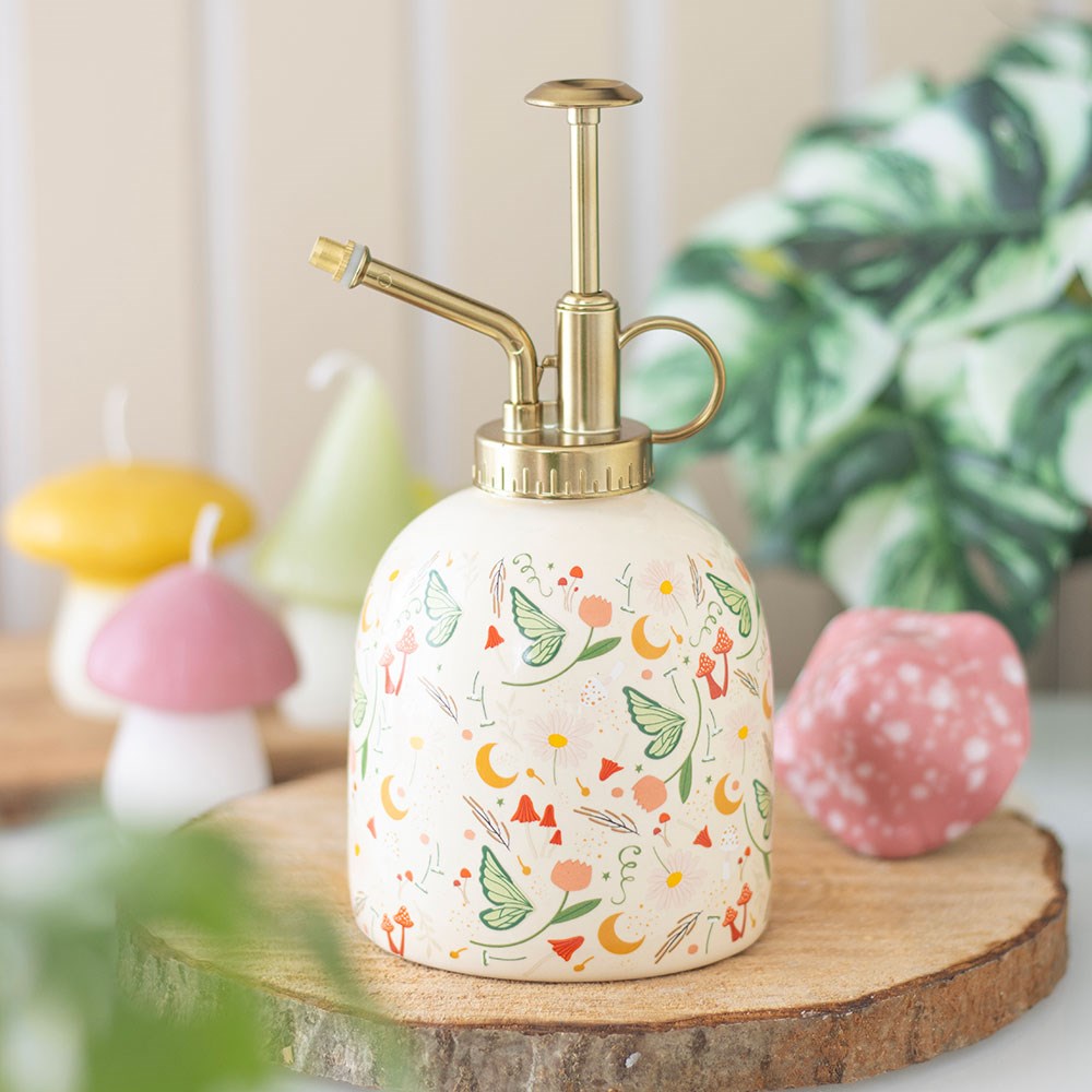 Pulverizador Plantas Hadas de Jardín - Spray Cerámica con Boquilla Dorada