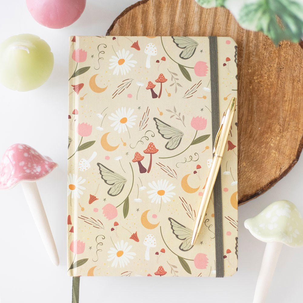 Cuaderno A5 Hadas de Jardín - Libreta 200 Páginas Estilo Fairy Folklore
