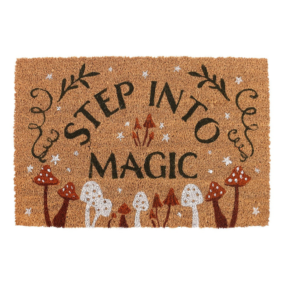 Felpudo "Step Into Magic" con Setas del Bosque - Entrada Decorativa