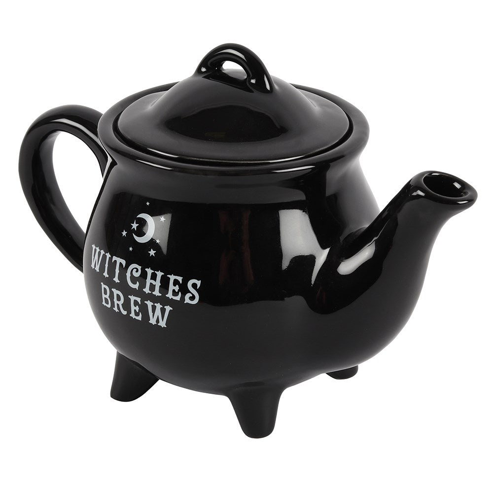 Tetera "Witches Brew" Caldero 550ml - Cerámica Negra Halloween 2 Tazas