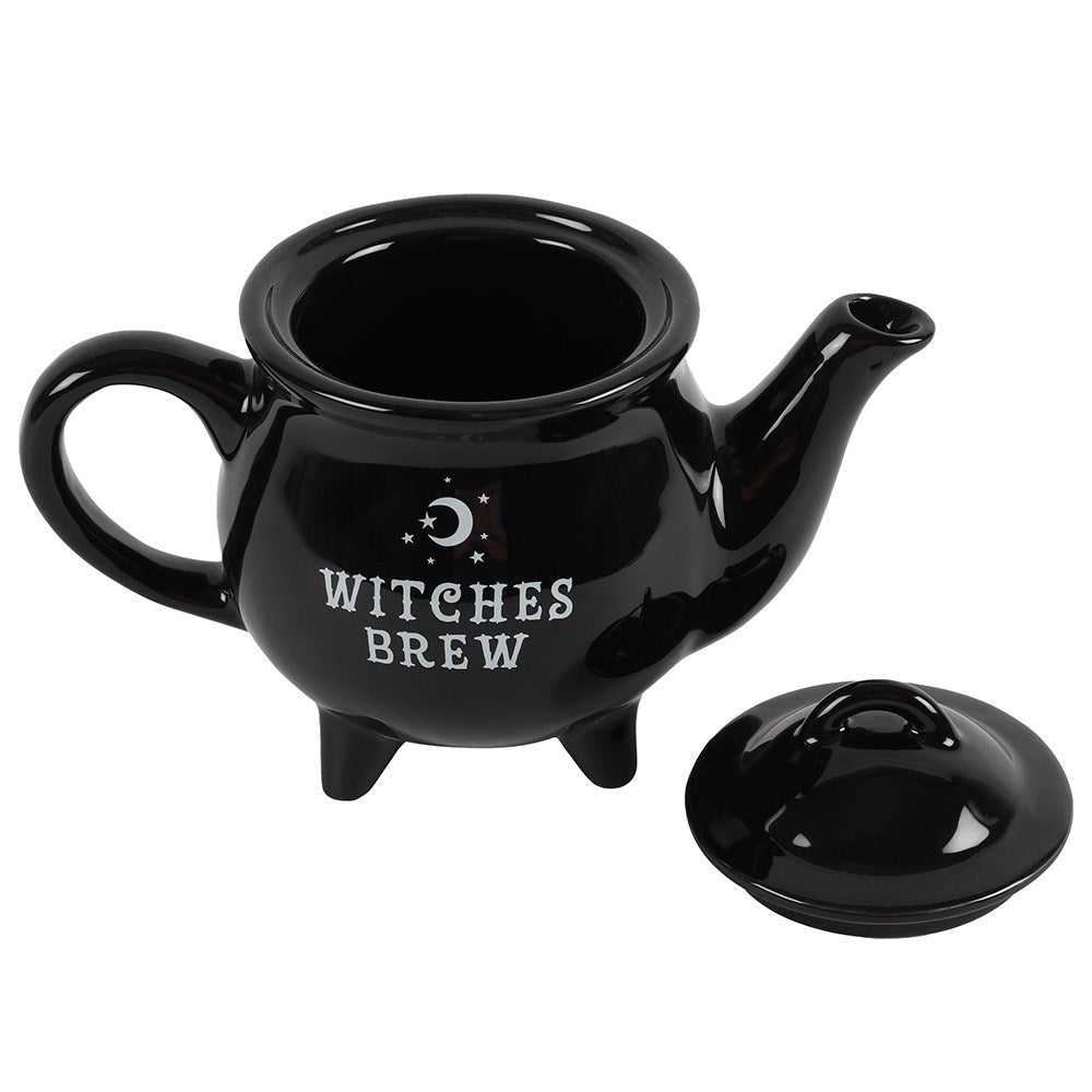 Tetera "Witches Brew" Caldero 550ml - Cerámica Negra Halloween 2 Tazas