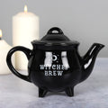 Tetera "Witches Brew" Caldero 550ml - Cerámica Negra Halloween 2 Tazas