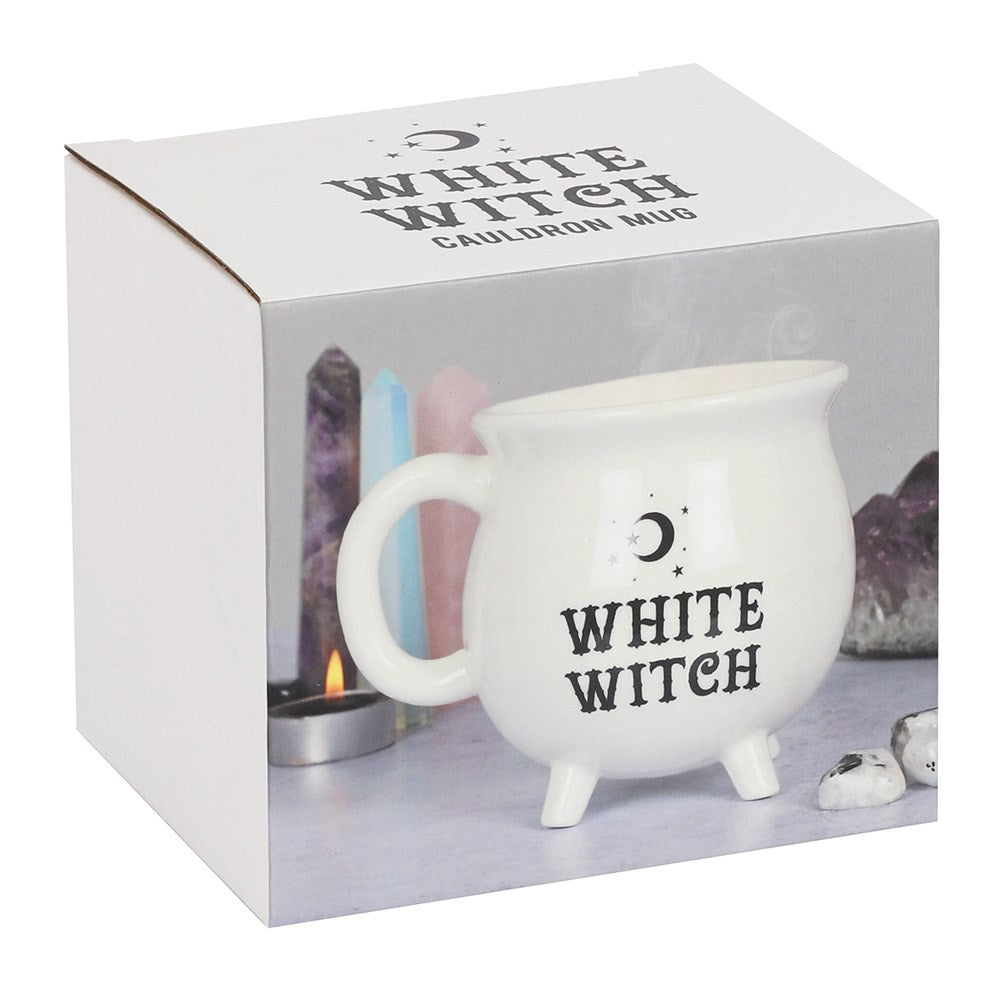Taza "Caldero Bruja Blanca" - Colección Black Magic Microondas Lavavajillas