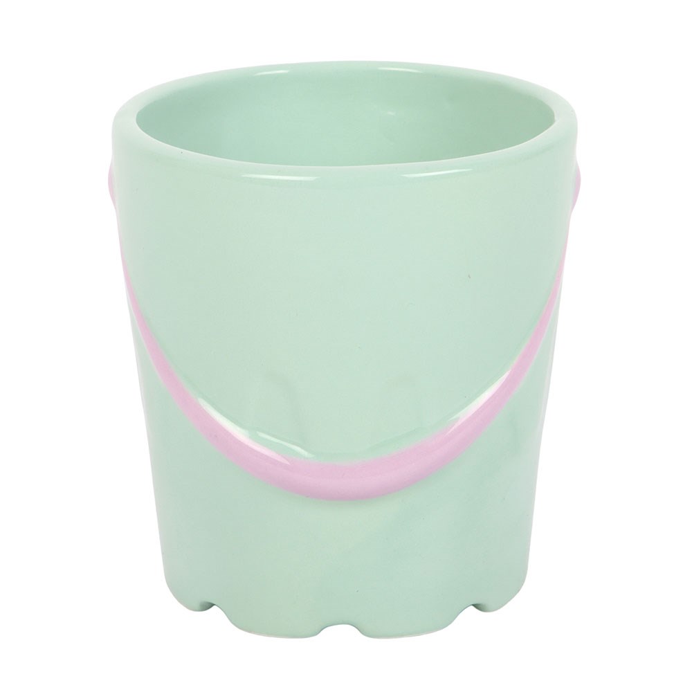 Taza Cubo Playa 350ml con Cuchara Pala - Set Taza Divertida Pastel Pier