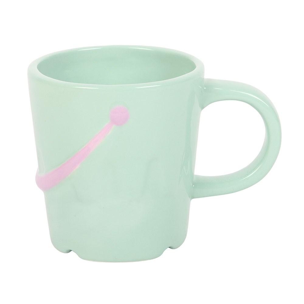 Taza Cubo Playa 350ml con Cuchara Pala - Set Taza Divertida Pastel Pier