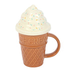 Taza Helado 500ml Tapa Swirl - Taza Café Divertida Microondas Pastel Pier