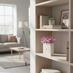 Jarrón Decorativo "Flores y Carta de Amor" - Regalo Romántico con Mensaje