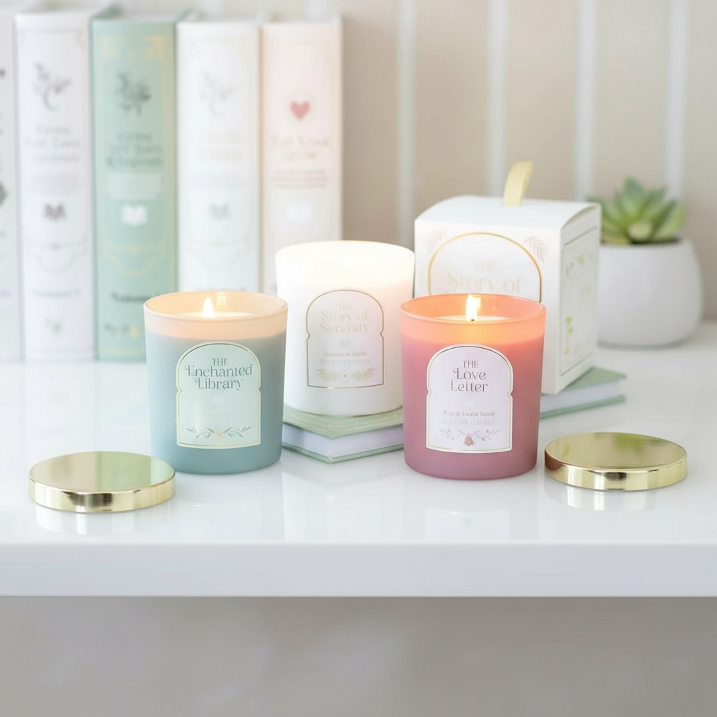 LA VELA DE ALMIZCLE DE ROSA Y VAINILLA DE CARTA DE AMOR