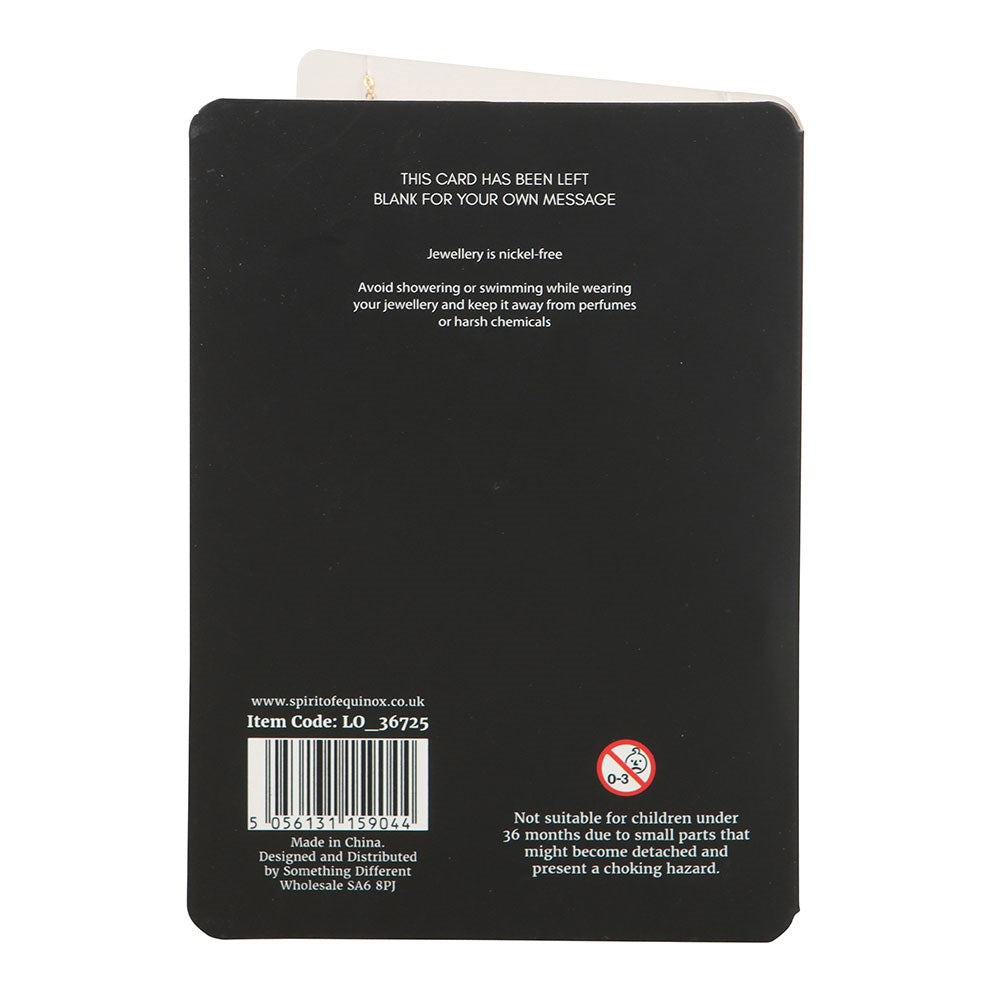 COLLAR DE ESMALTE DE POCIÓN DE AMOR, TARJETA DE GEETING