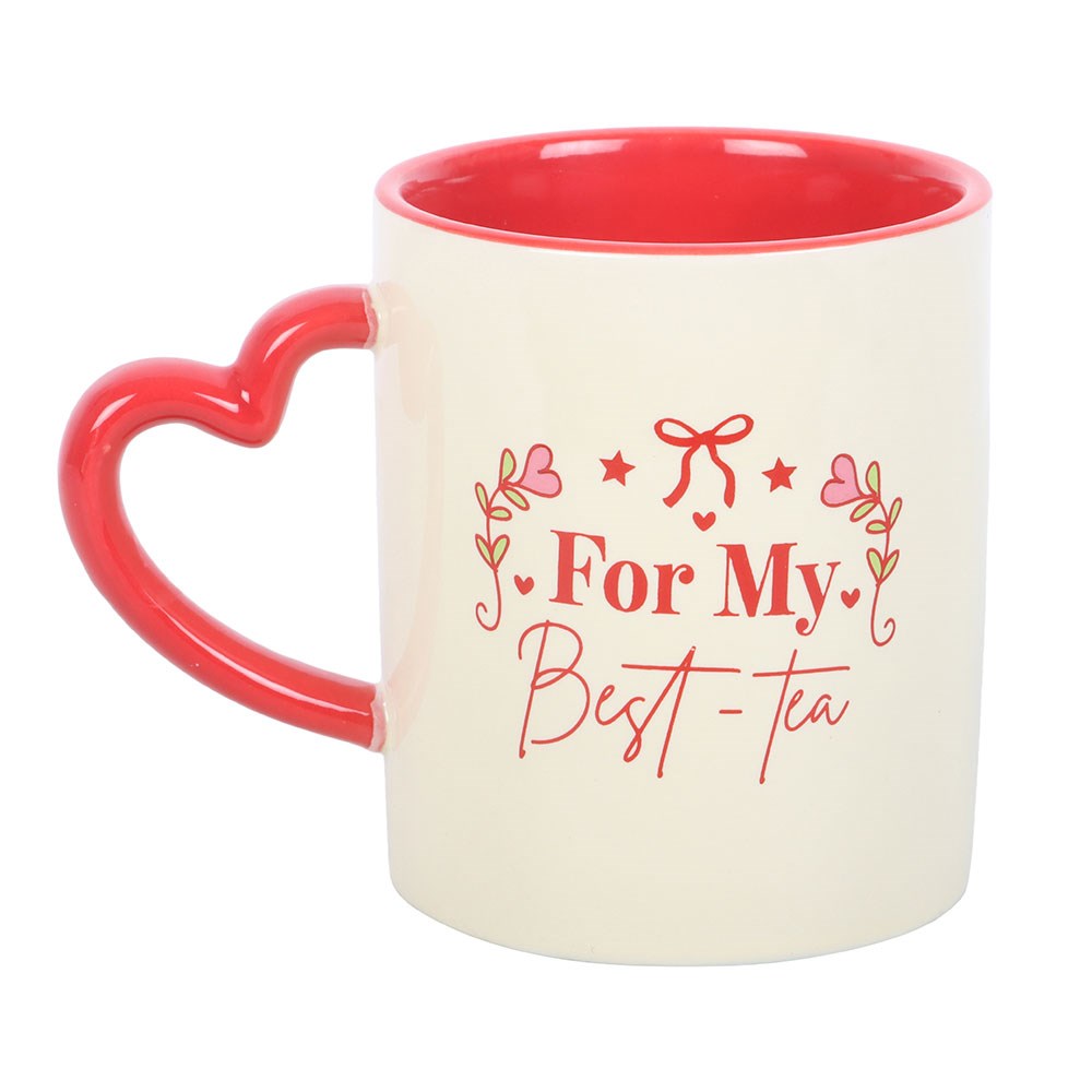 PARA MI MEJOR TAZA DE TÉ CON MANGO DE CORAZÓN