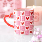 "Crack Yourself" Mug with Heart-Shaped Handle
