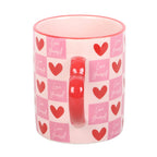 "Crack Yourself" Mug with Heart-Shaped Handle