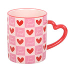 "Crack Yourself" Mug with Heart-Shaped Handle