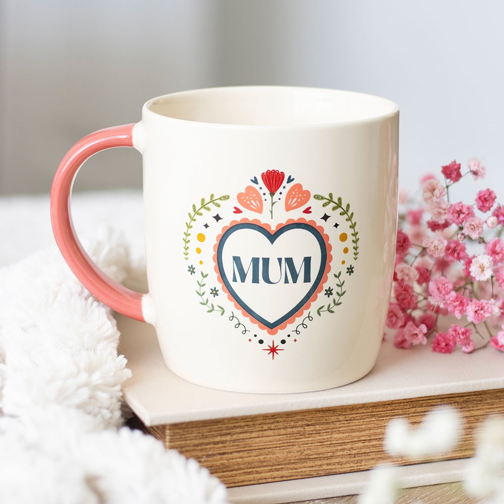 Taza "Mamá" Corazón 350ml - Microondas Lavavajillas Día de la Madre