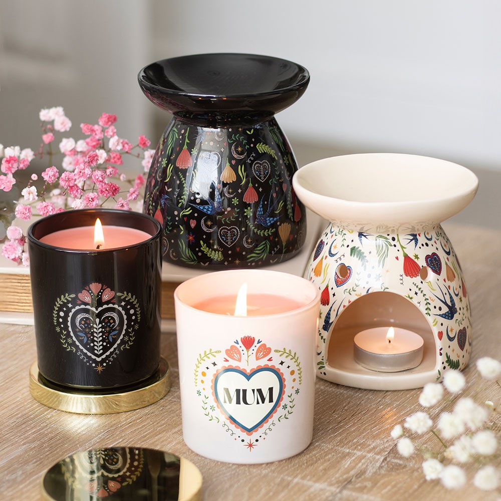 French Tulip Candle with Popular Mom's Heart