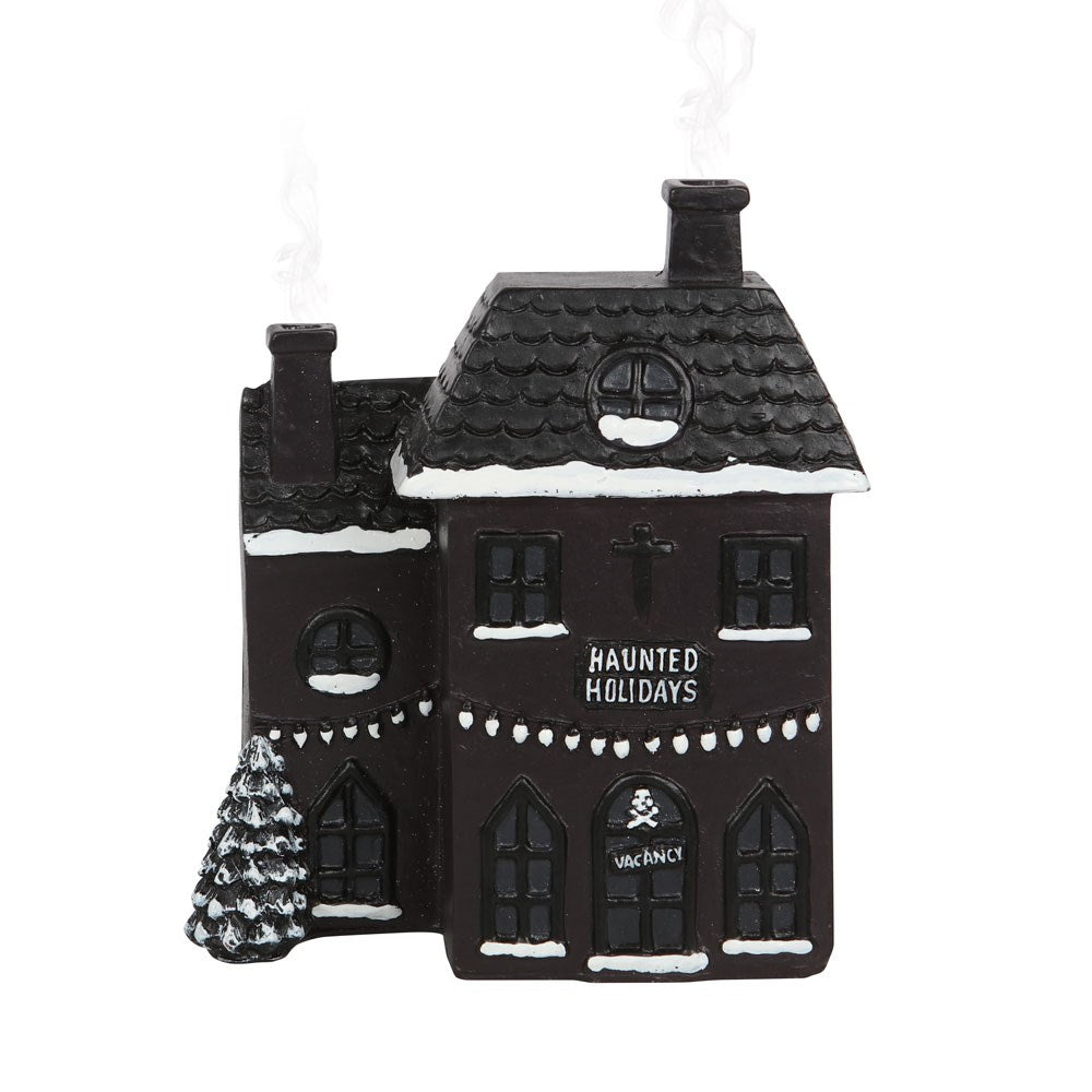 HAUNTED HOLIDAY HOUSE INCENSE CONE BURNER 