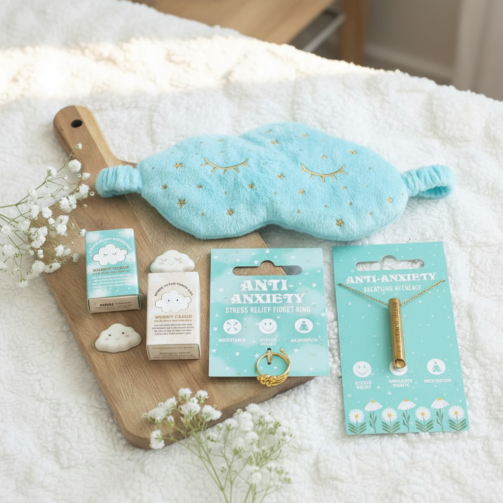 Máscara para Dormir en Forma de Nube con Pestañas - Antifaz Suave y Esponjoso