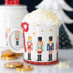 MUG WITH NUTCRACKER PRINT AND RIBBON