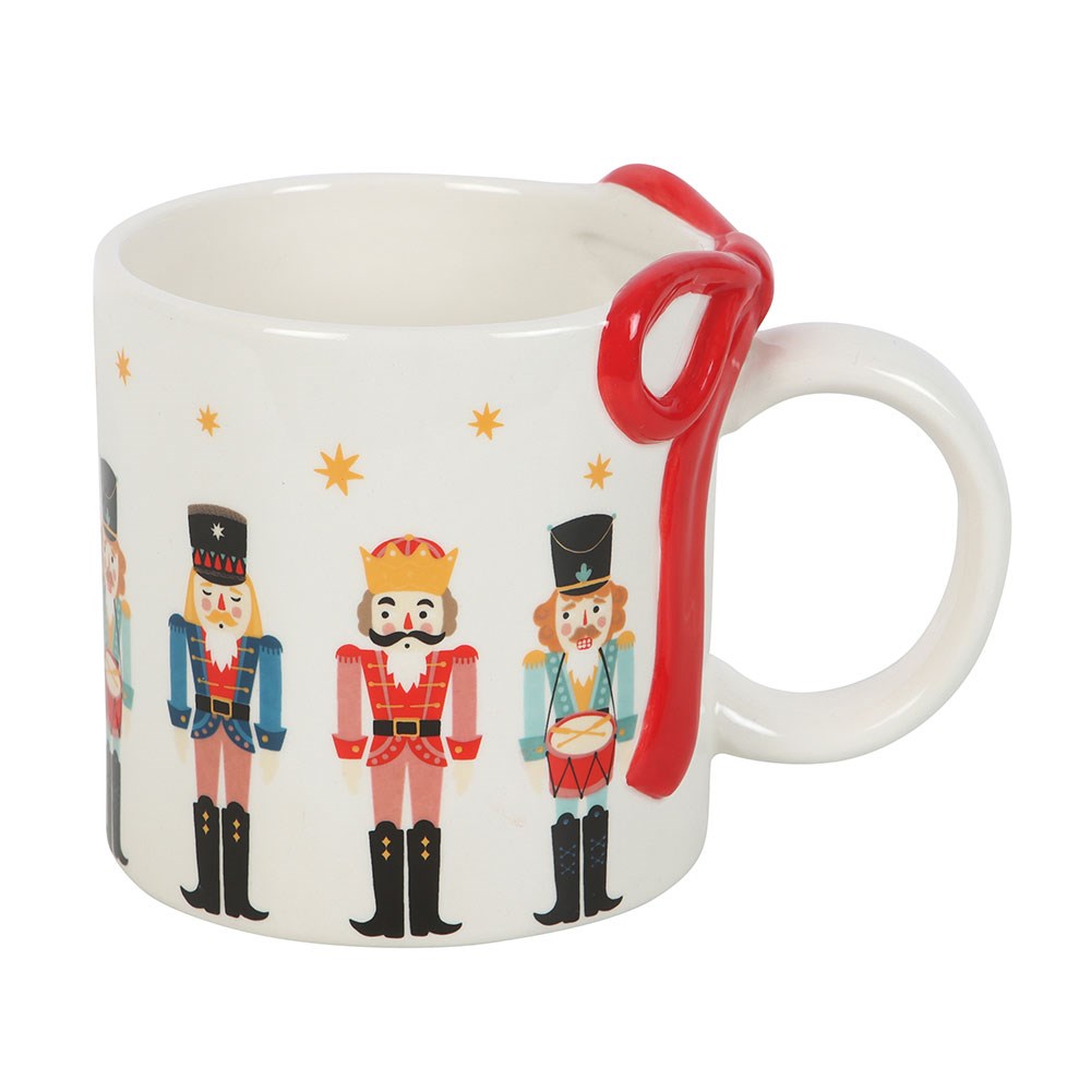 MUG WITH NUTCRACKER PRINT AND RIBBON