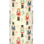 FESTIVE SPICE TUBE CANDLE WITH NUTCRACKER PRINT