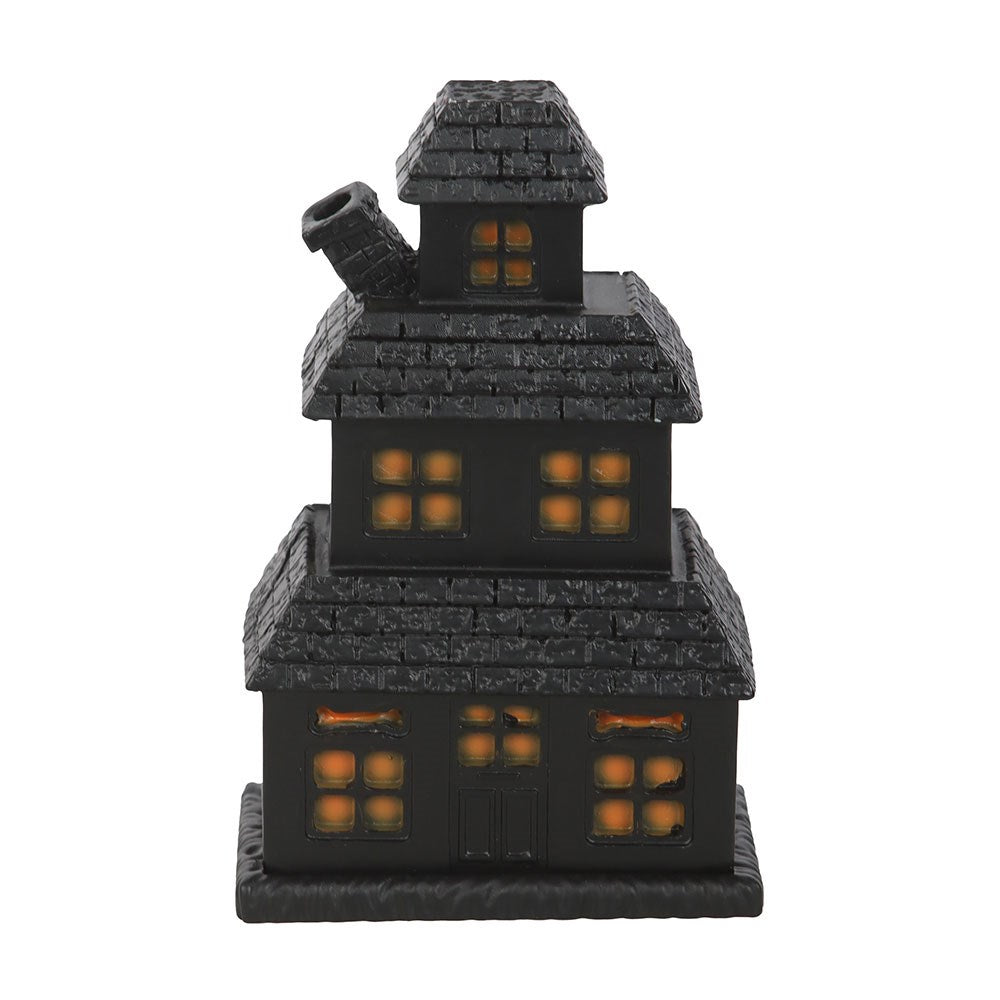 BLACK HAUNTED HOUSE INCENSE CONE HOLDER