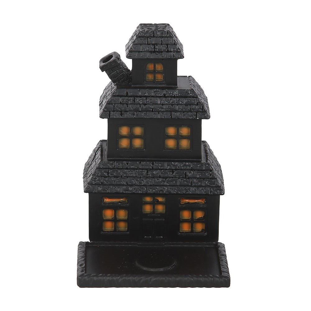BLACK HAUNTED HOUSE INCENSE CONE HOLDER